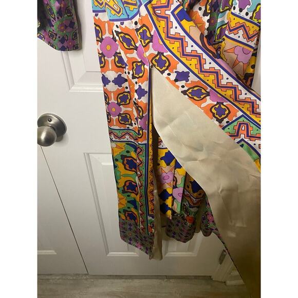 Zara Printed Satin Kimono Size Small - Picture 9 of 11